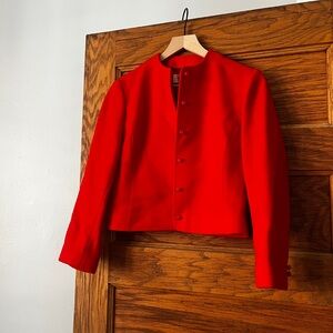 VINTAGE | Pendleton Red Cropped Blazer/Jacket